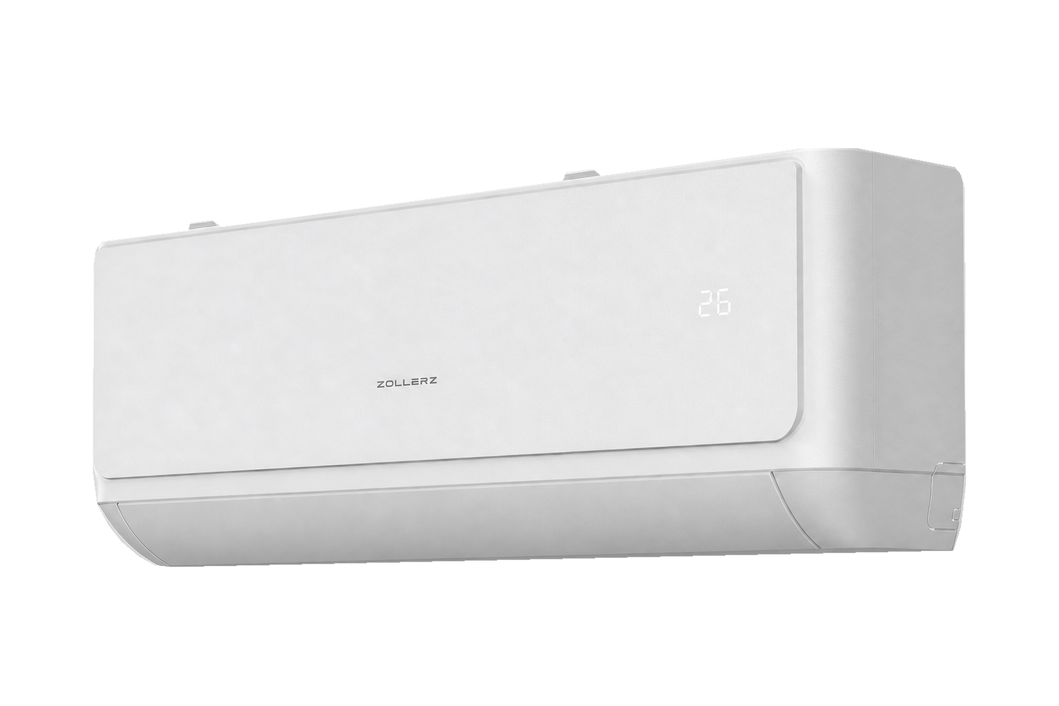 Zollerz ZTT1I2 indoor unit, low three-quarter view